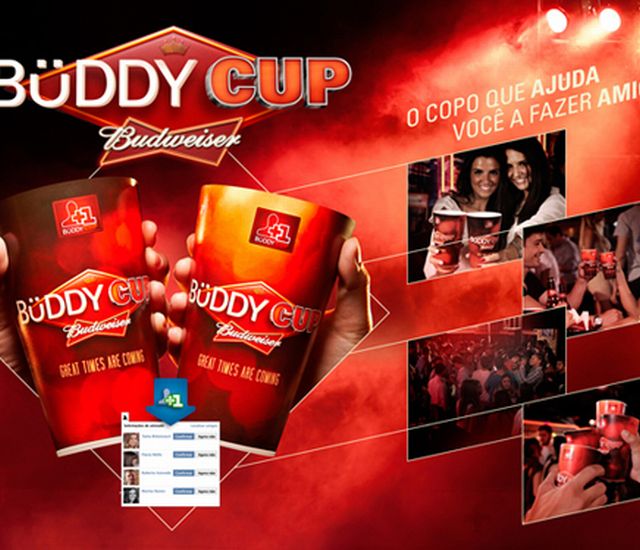 BuddyCup-Copo da Budweiser é integrado ao Facebook